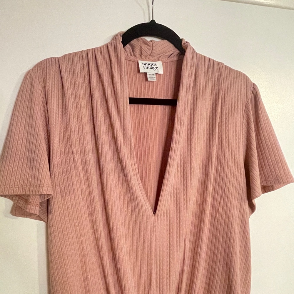 Unique Vintage Flutter Sleeve Bodysuit